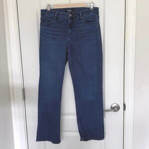 Hudson Los Angeles Blue Denim Jeans Women’s Sz 10 Mid Rise Straight Leg Pockets